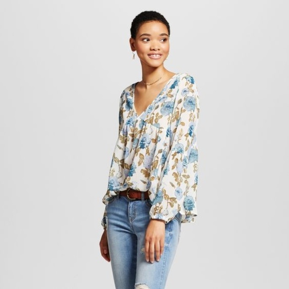 Chiffon peasant blouse Clearance